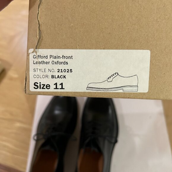 NWB J. Crew Gifford Plain-front Leather Oxfords Made in Italy main image 4